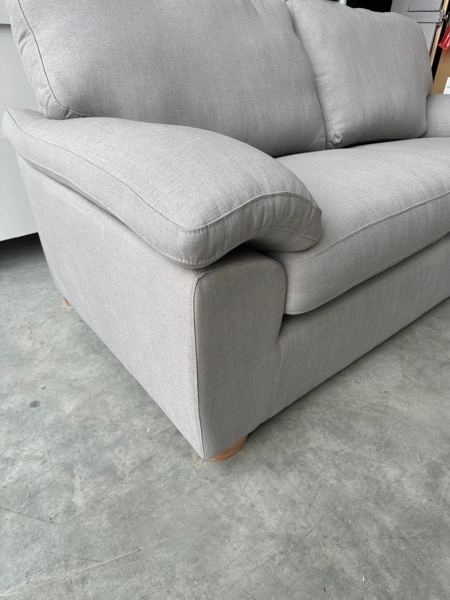 John Lewis Camden Large 3 Seater Sofa in Linen Storm Grey