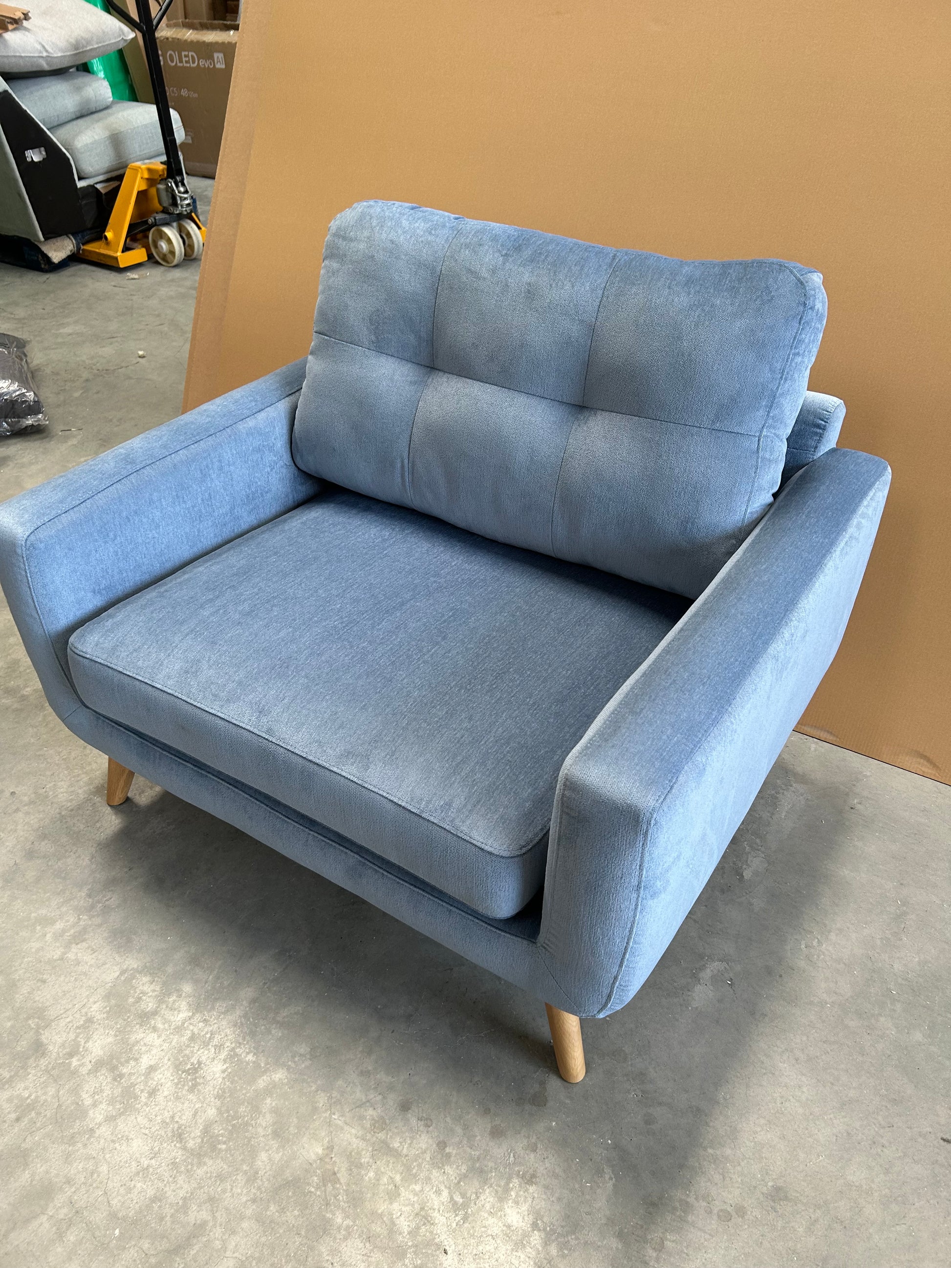 John Lewis Barbican Snuggler Aquaclean Titan Blue