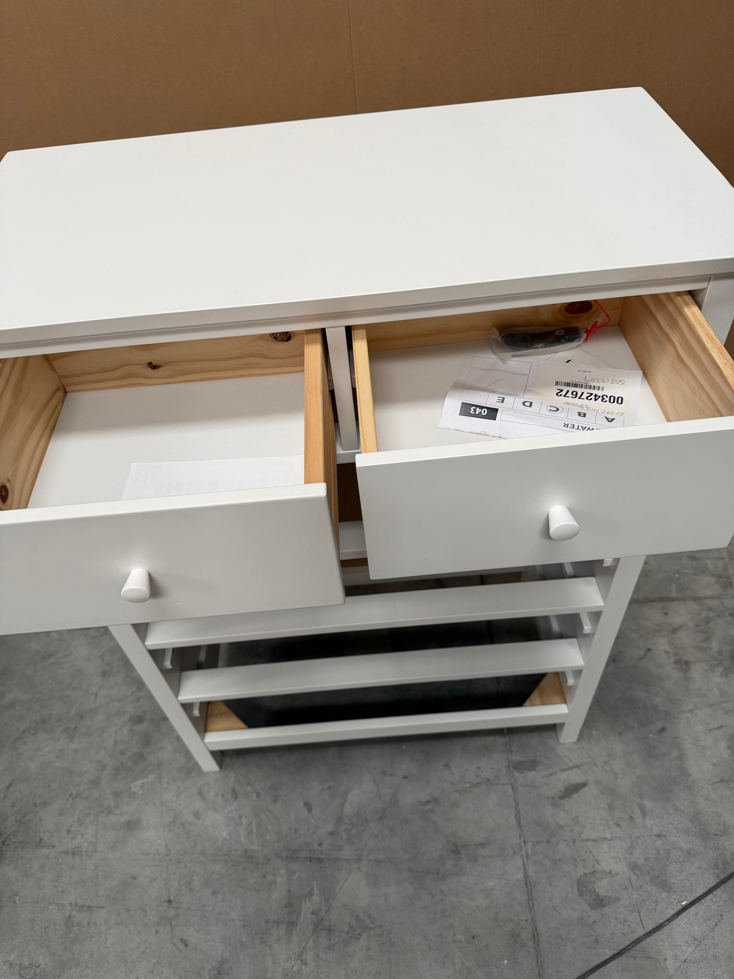 John Lewis Chest of Drawers 6 Drawer Chest White list