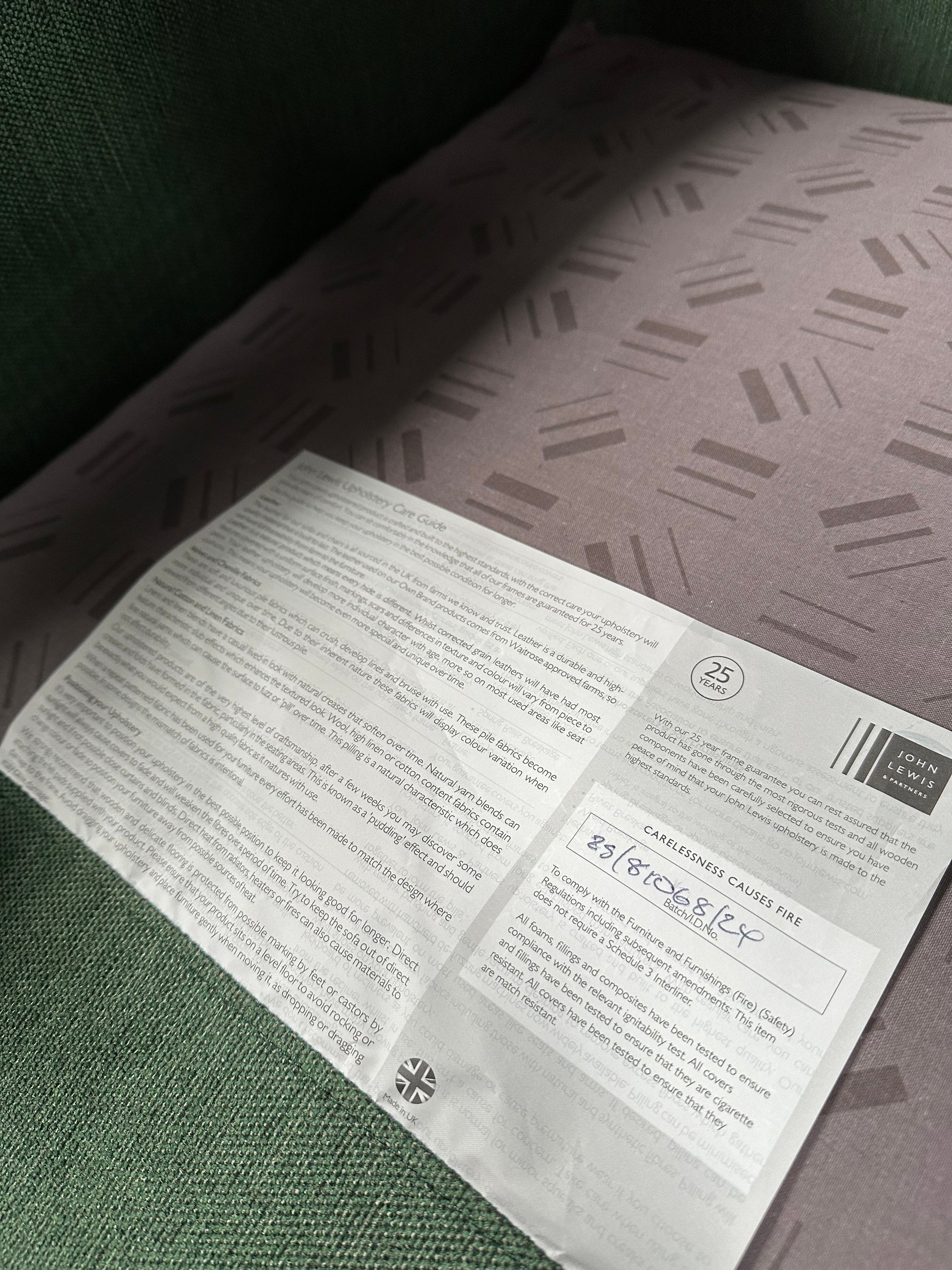John Lewis Draper II Large 3 Seater Sofa, Dark Leg, Alpine Green