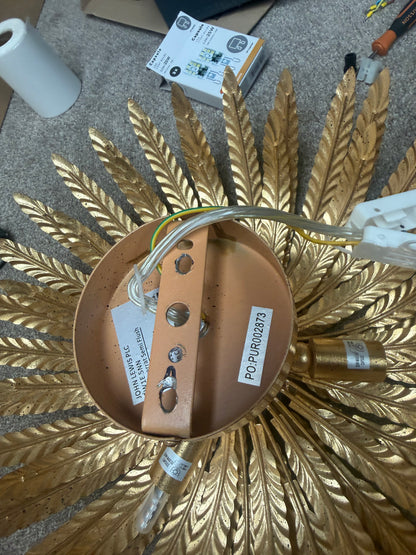 John Lewis Montserrat Leaf Semi Flush Ceiling Light