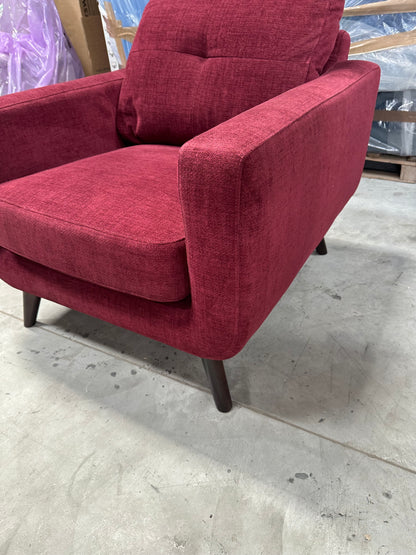 John Lewis Barbican Armchair Easy Clean Chenille Red Wine