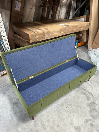 Swoon Plymouth Footstool Plymouth Fern Easy Velvet