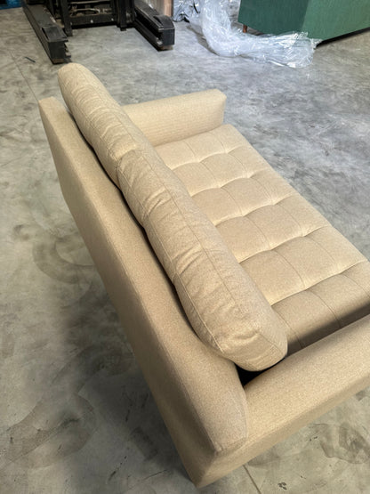 John Lewis Draper II Medium 2 Seater Sofa Brushed Tweed Natural