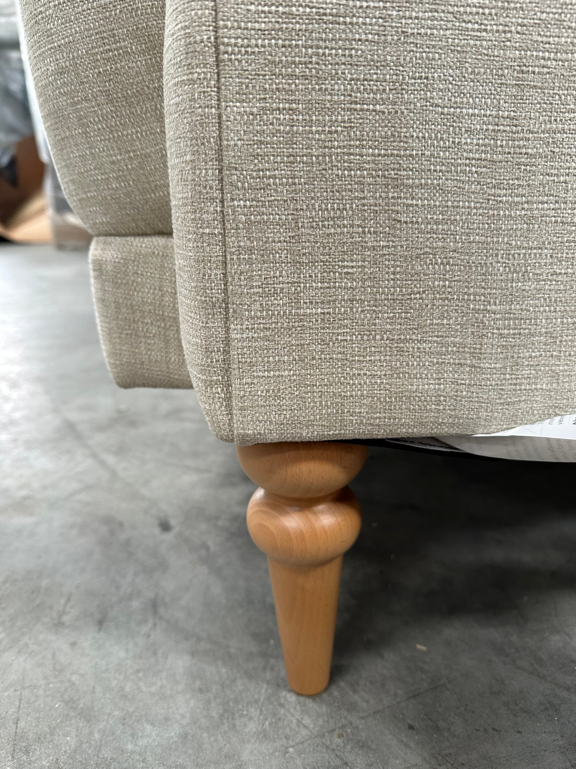 John Lewis Fireside Large 3 Seater Sofa AquaClean Matilda Natural