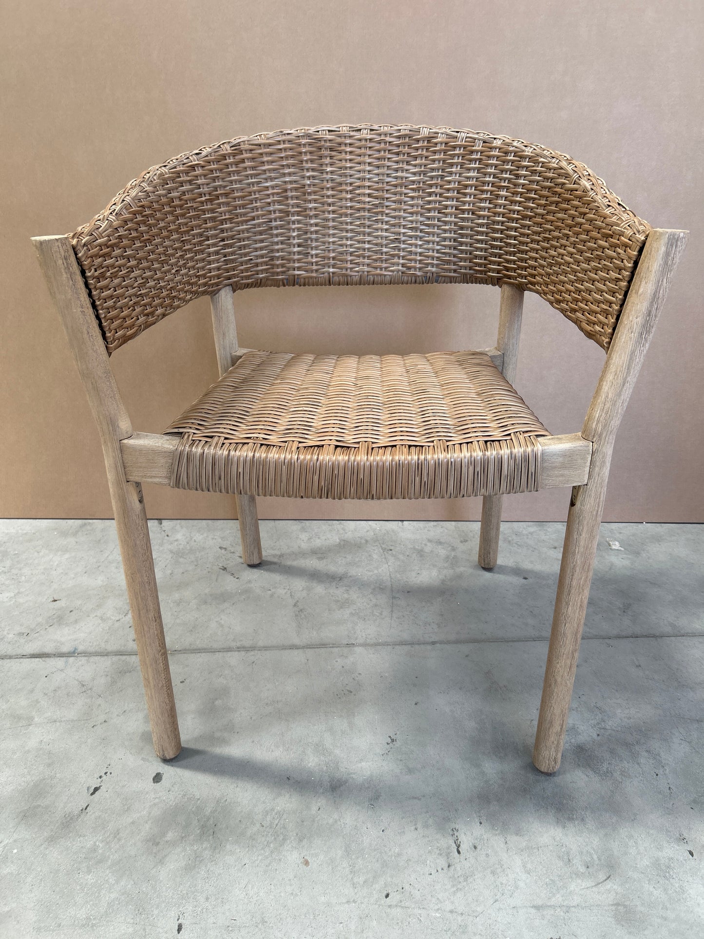 John Lewis Burford Garden Woven Dining Chairs Single Chair Acacia Wood Natural