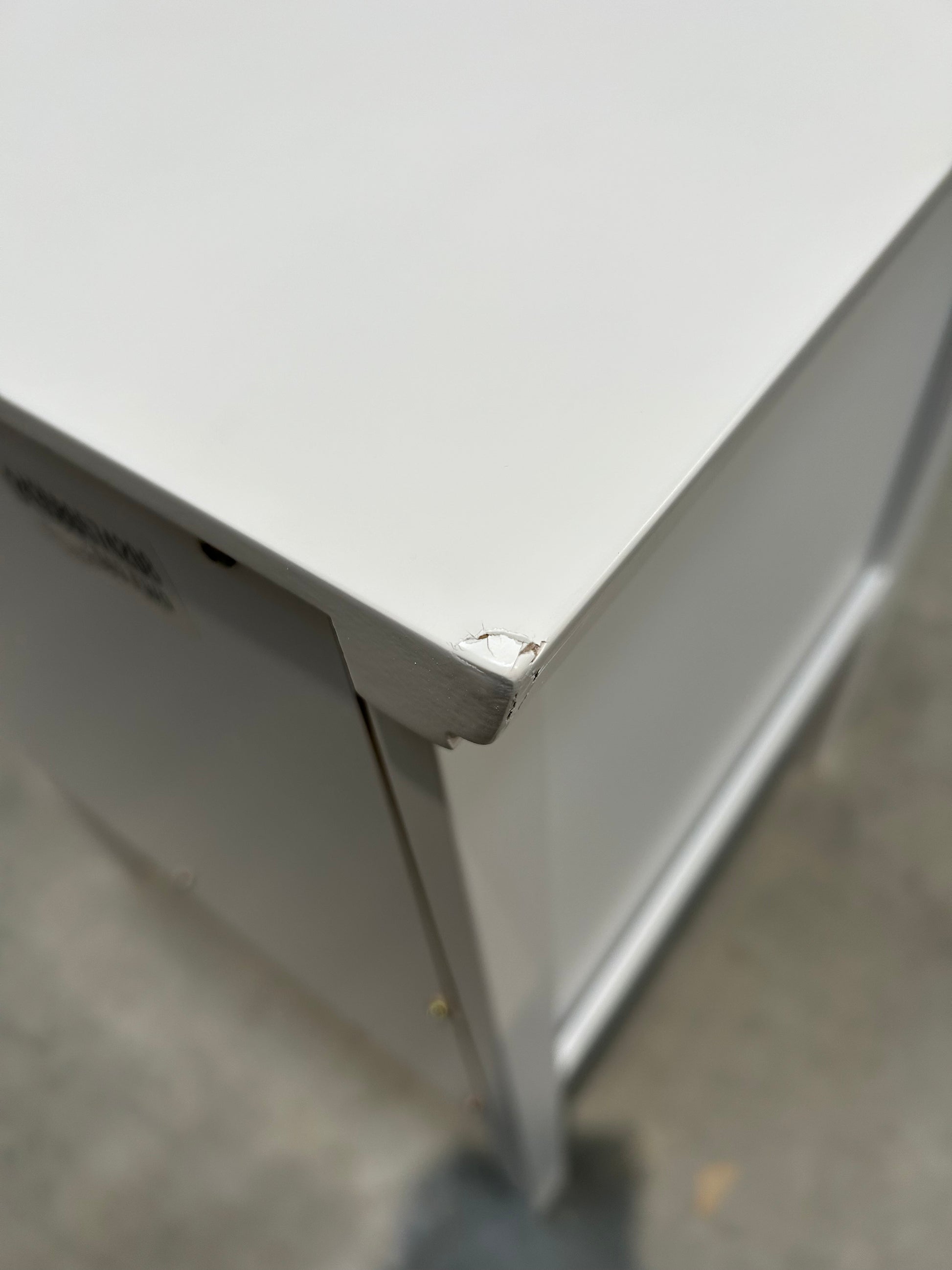 John Lewis Wilton 2 Drawer Bedside Cabinet White