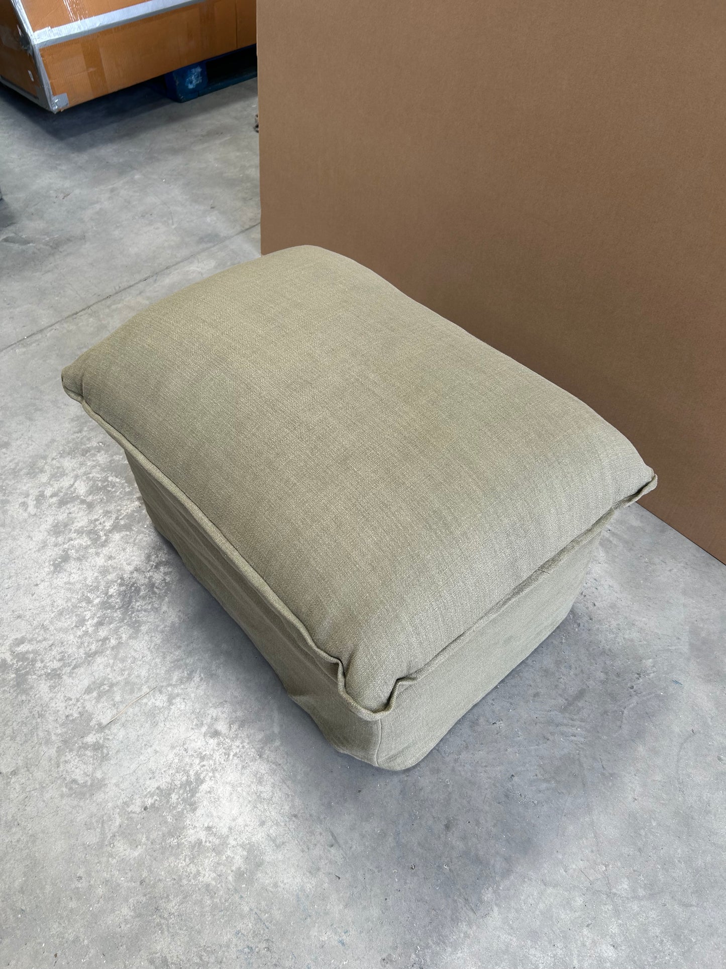 John Lewis x Sophie Conran Cocobella Footstool, Light Leg, Boho Parchment