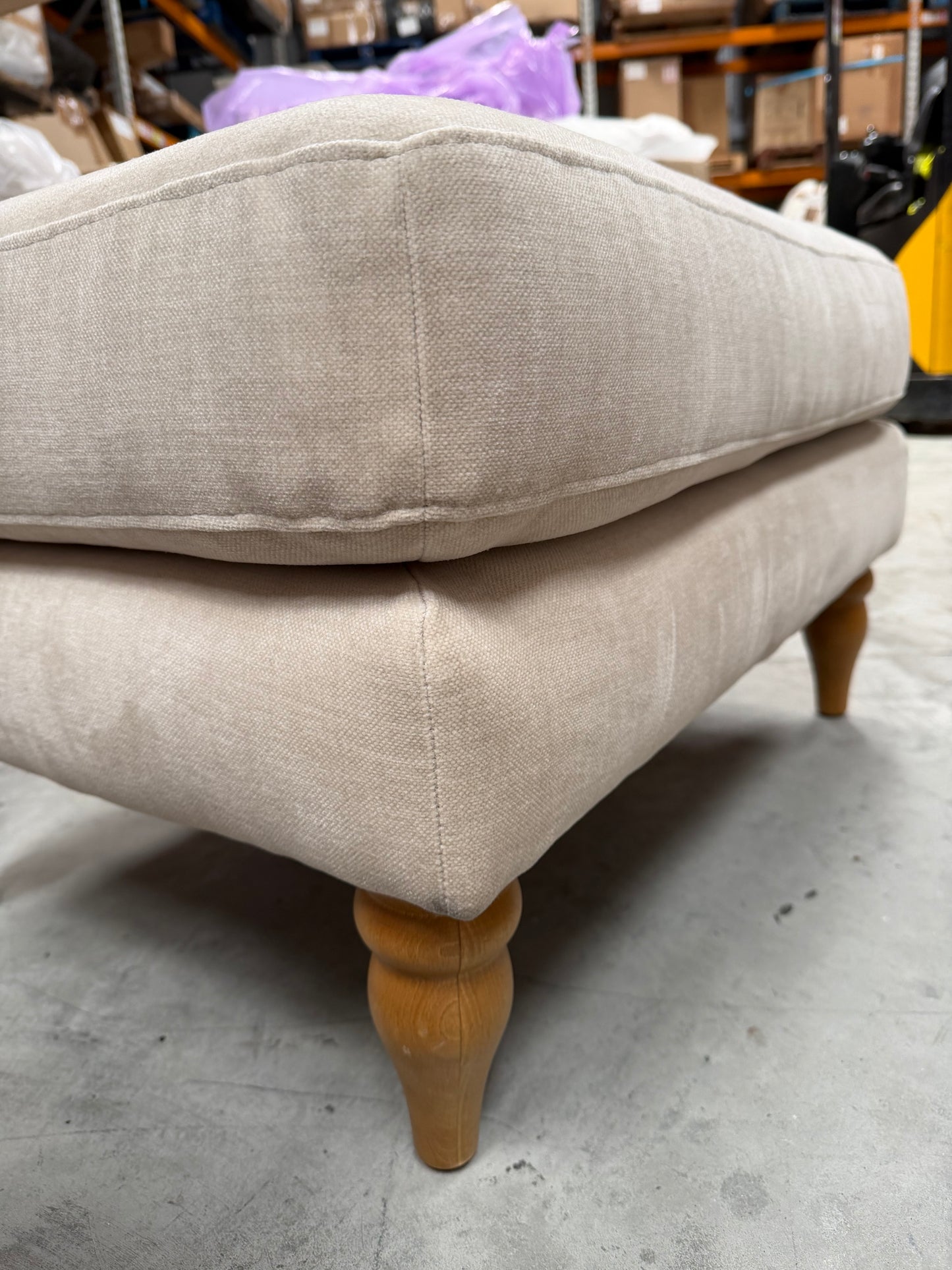John Lewis Bailey II Footstool Aquaclean Titan Natural