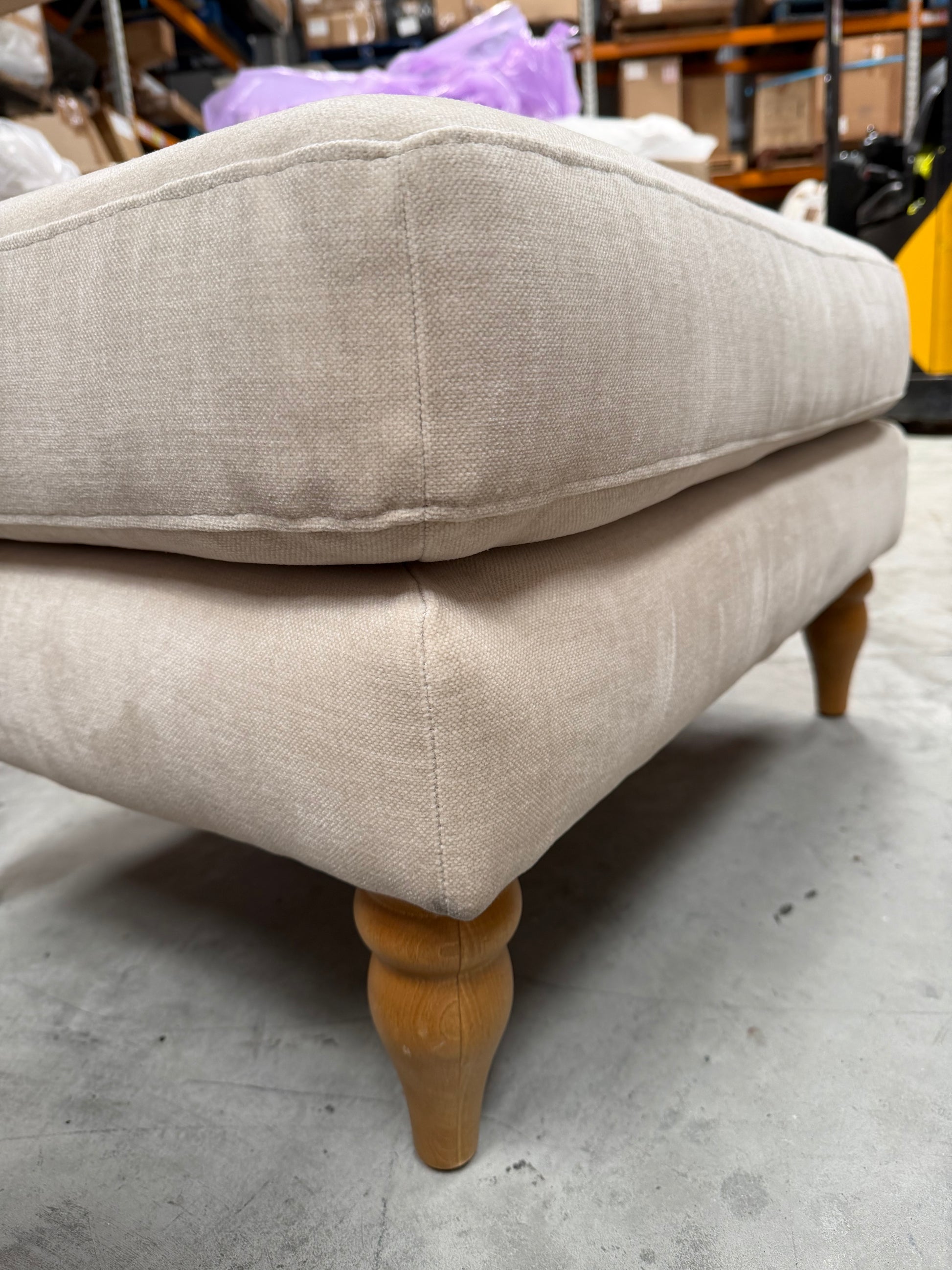 John Lewis Bailey II Footstool Aquaclean Titan Natural