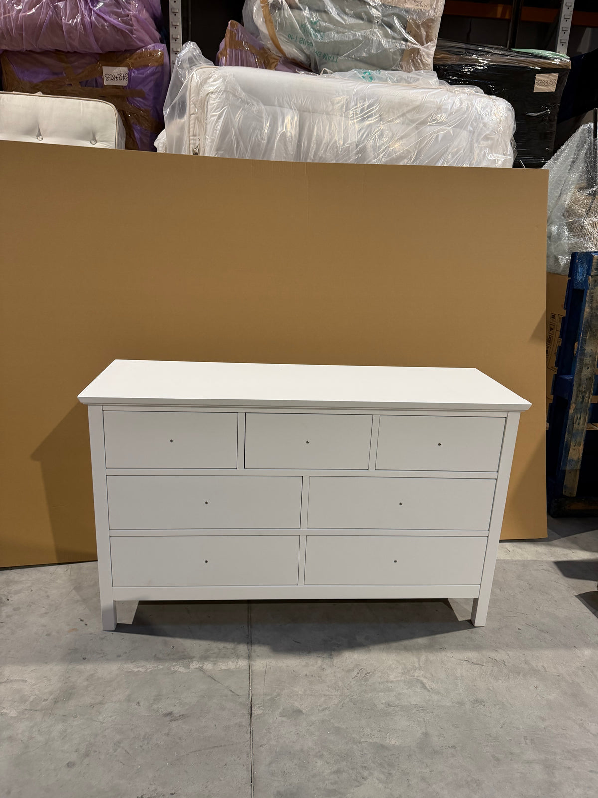 John Lewis Chest of Drawer 7 Drawer Chest White  White Wilton