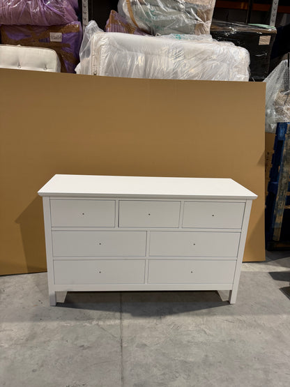 John Lewis Chest of Drawer 7 Drawer Chest White  White Wilton