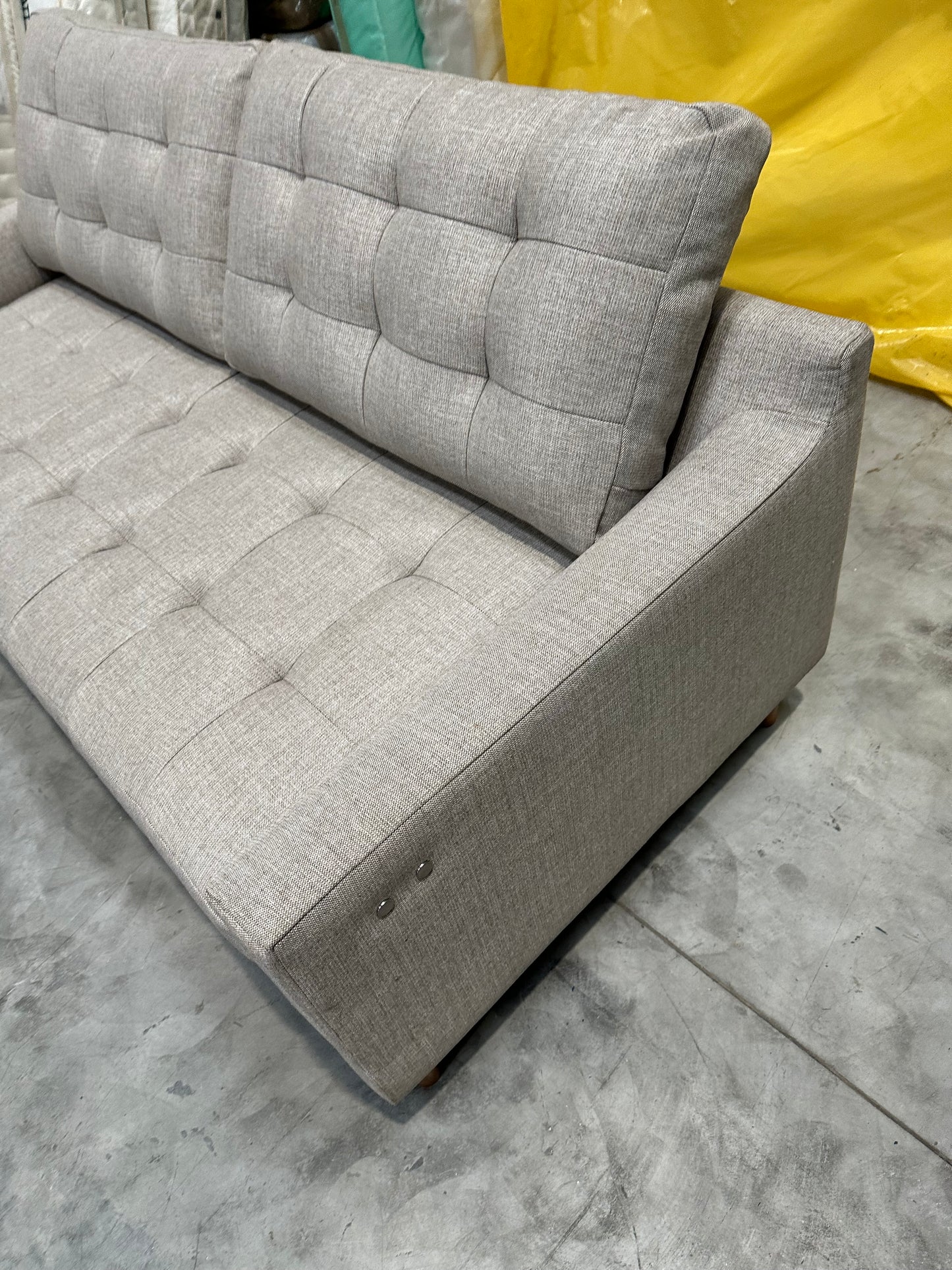 John Lewis Draper II Large 3 Seater Motion Sofa, Light Leg, Aquaclean Aston Natural