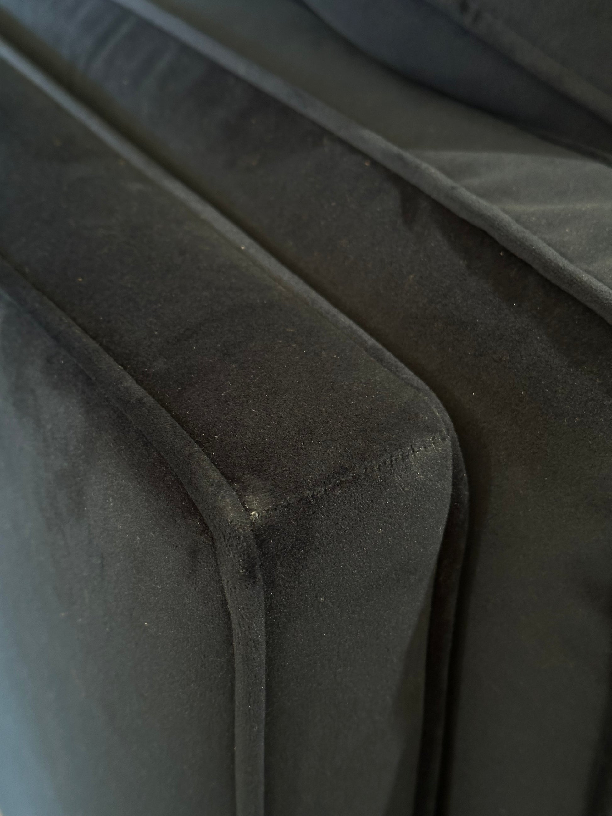 John Lewis Swoon Munich Large 3 Seater Sofa, Dark Leg, Ink Velvet
