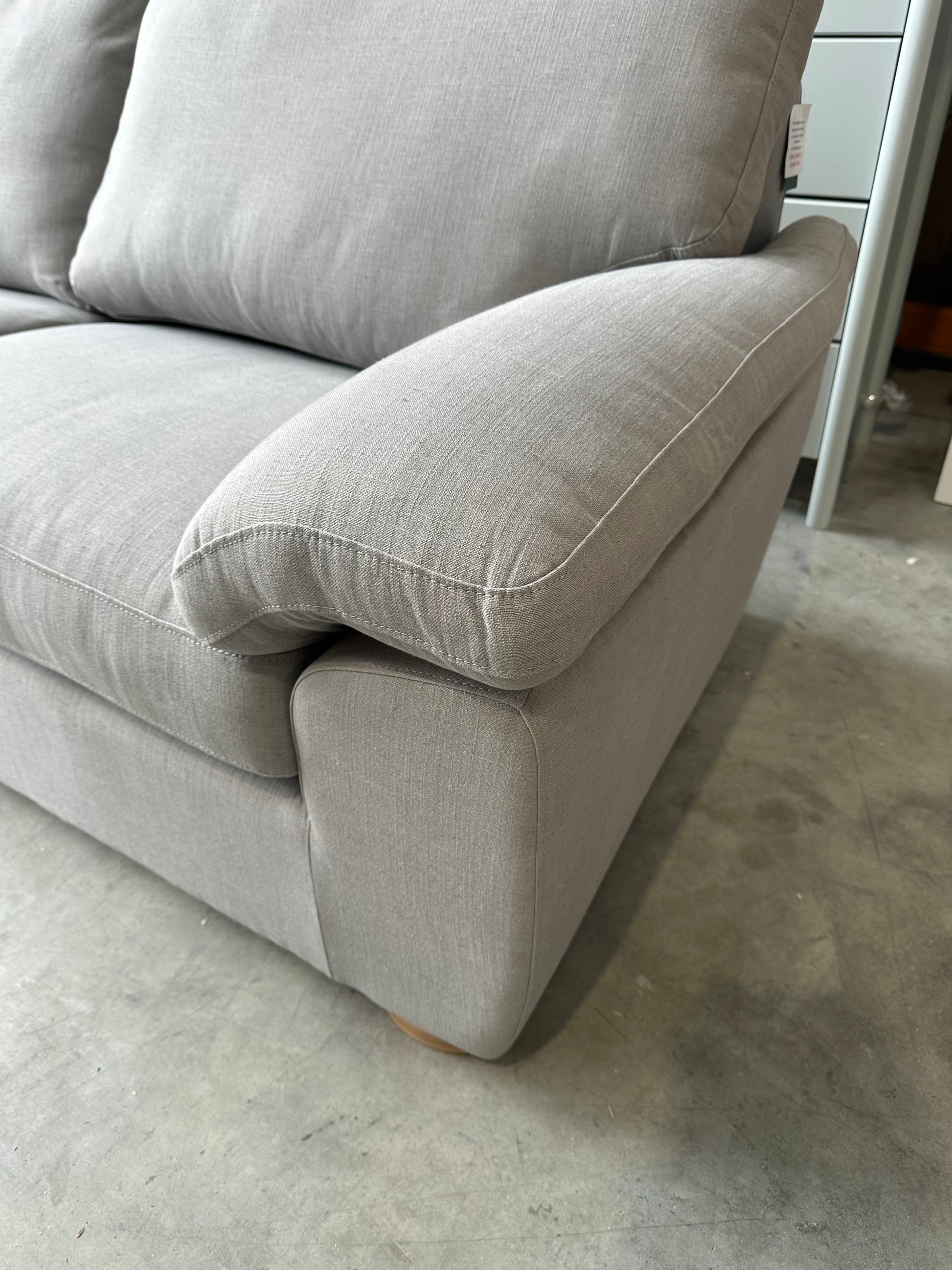 John Lewis Camden Large 3 Seater Sofa in Linen Storm Grey