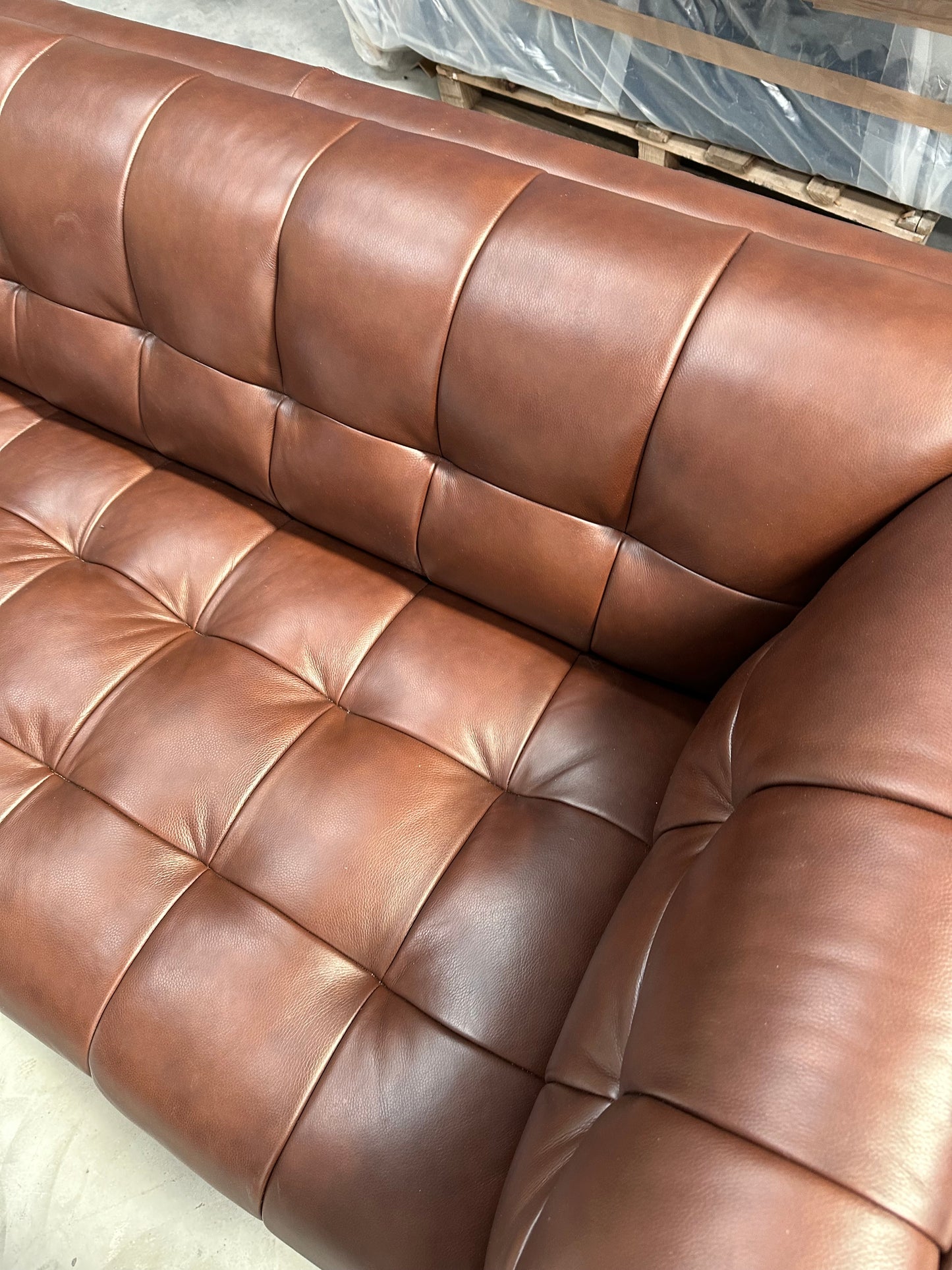 At The Helm Grace Large 3 Seater Leather Sofa Grand Coco