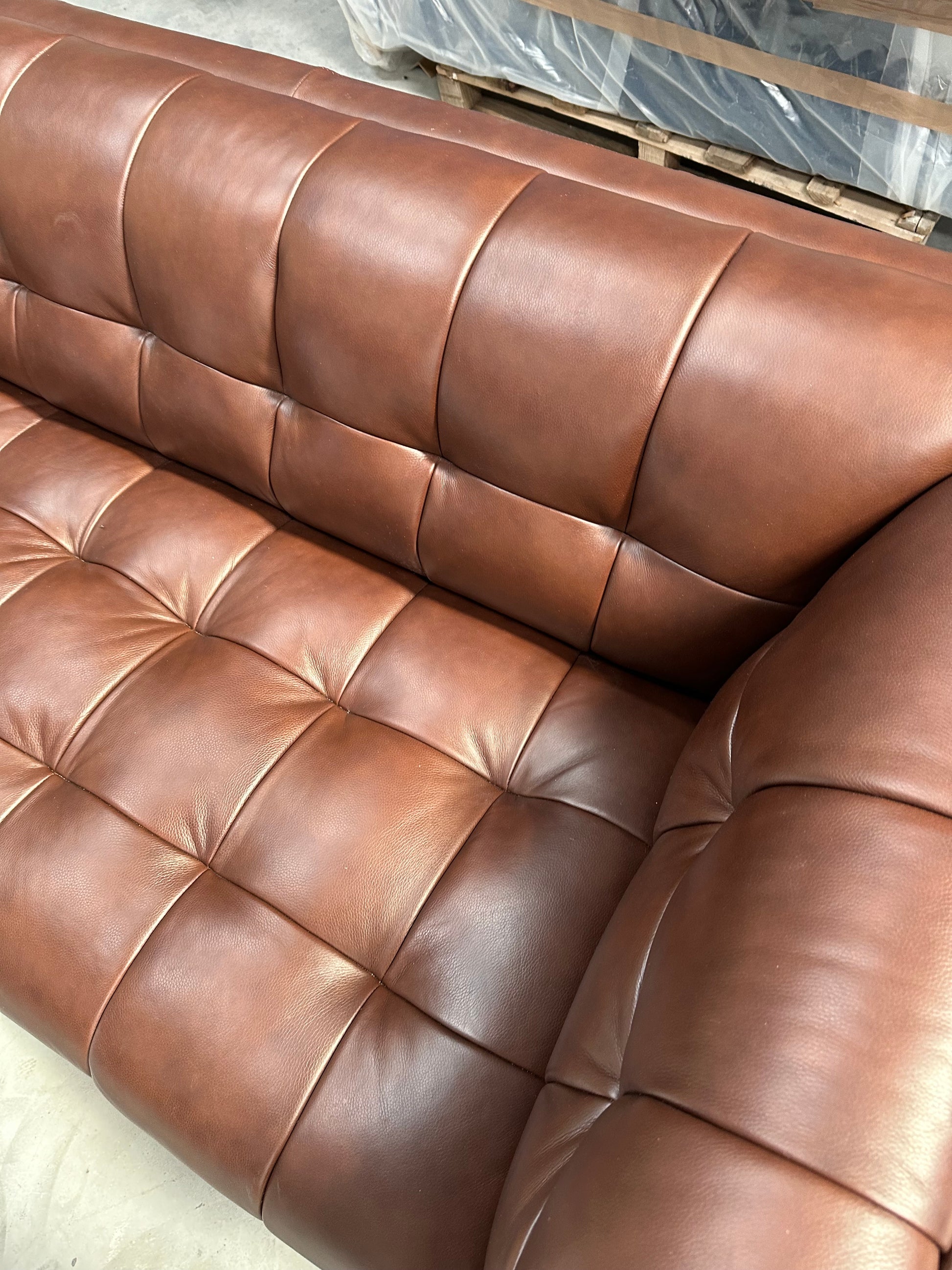 At The Helm Grace Large 3 Seater Leather Sofa Grand Coco