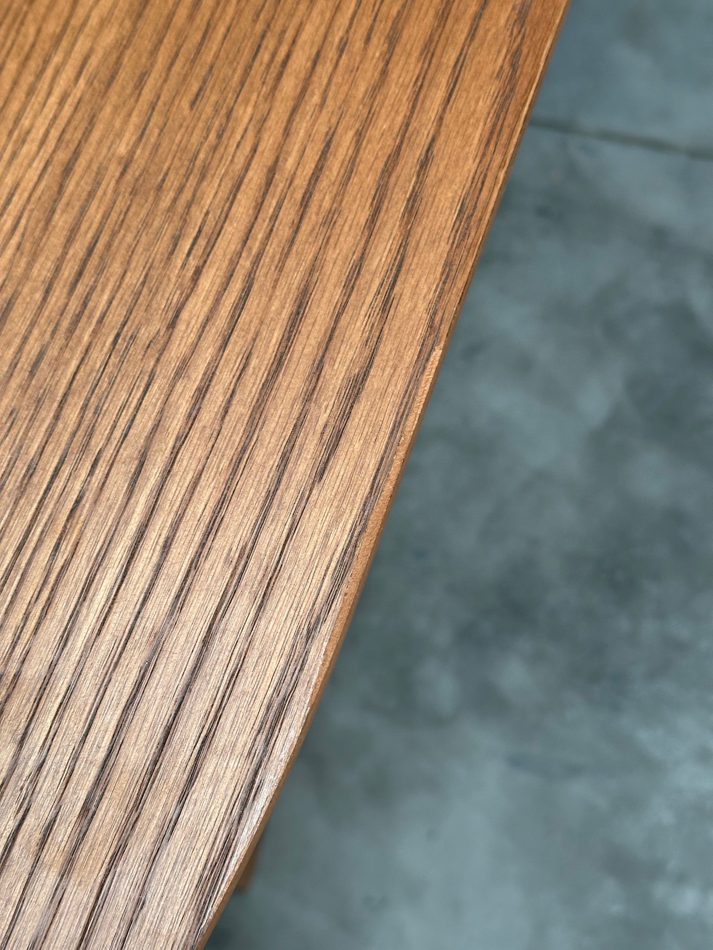 John Lewis Trestle 6 Seater Dining Table, Dark Oak