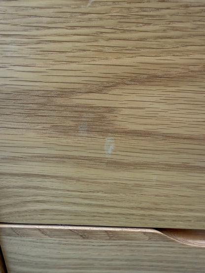 John Lewis Bow 5 Drawer Tallboy Chest, Natural Storage