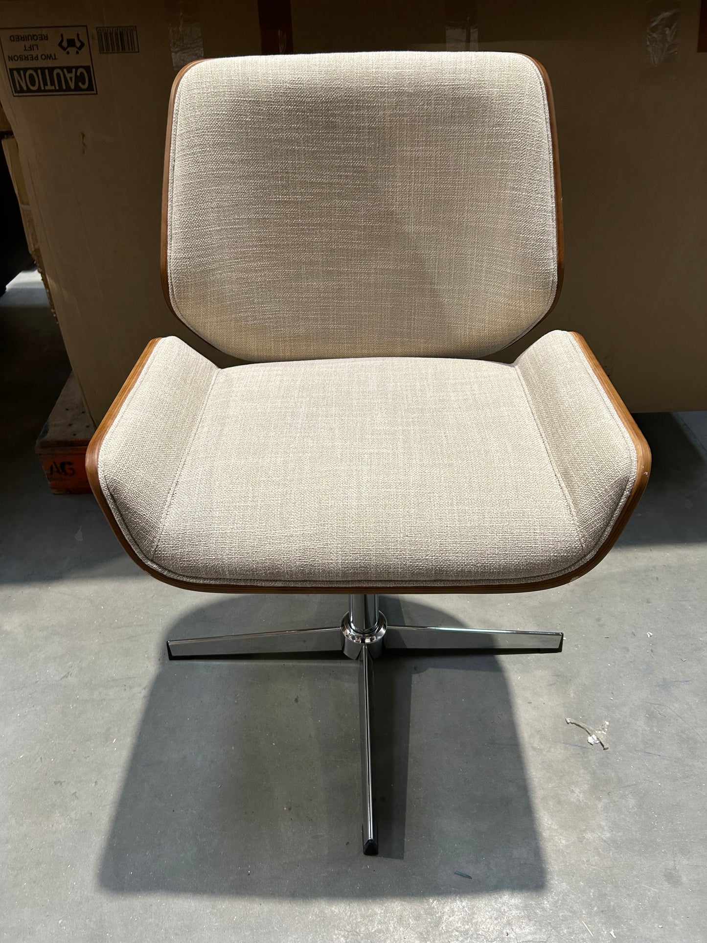 MELROSE OFFICE CHAIR NATURAL - LIST
