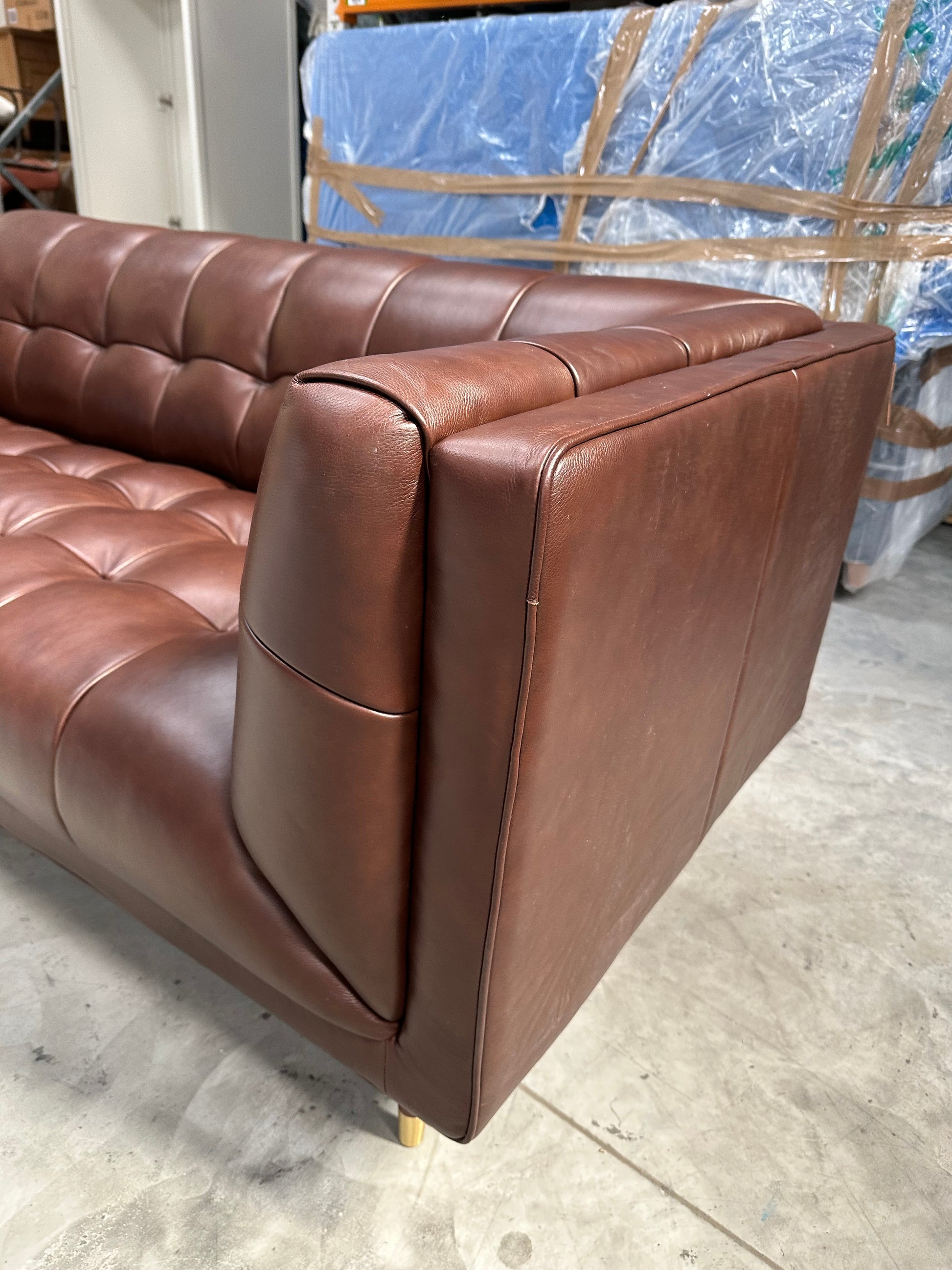 At The Helm Grace Large 3 Seater Leather Sofa Grand Coco
