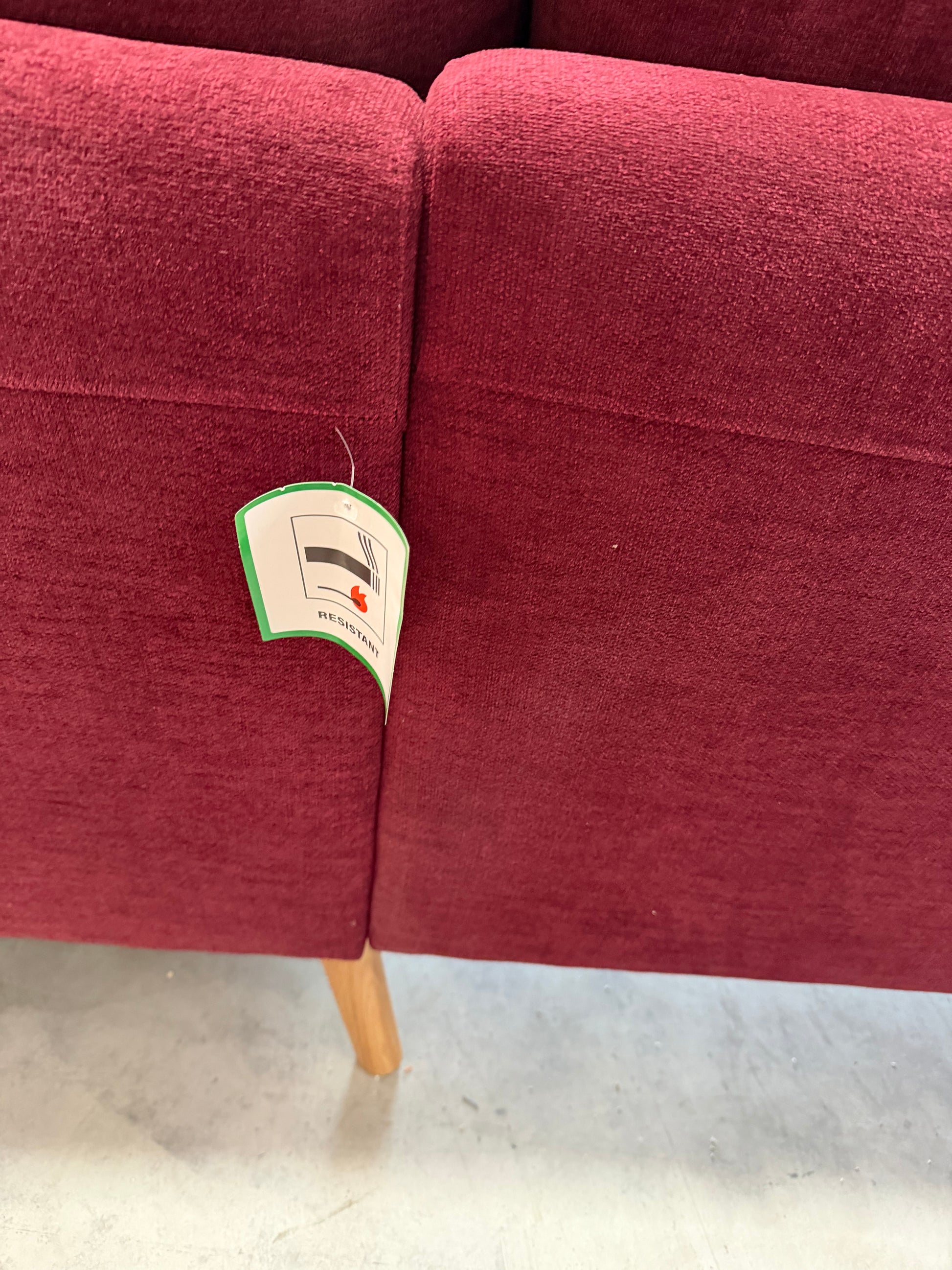 John Lewis Camden 5+ Seater Corner Sofa in Mulberry