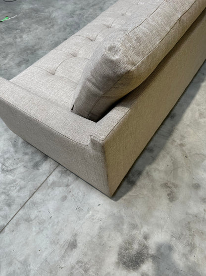 John Lewis Draper II Large 3 Seater Motion Sofa, Light Leg, Aquaclean Aston Natural