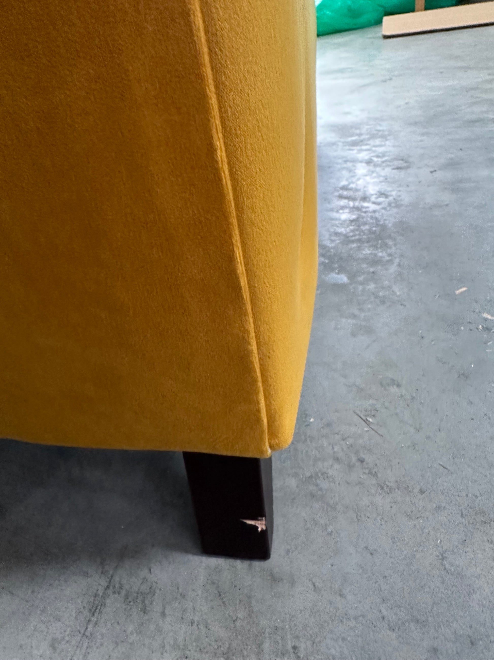 G Plan Armchair Vintage The Seventy Two Dark Leg Plush Tumeric