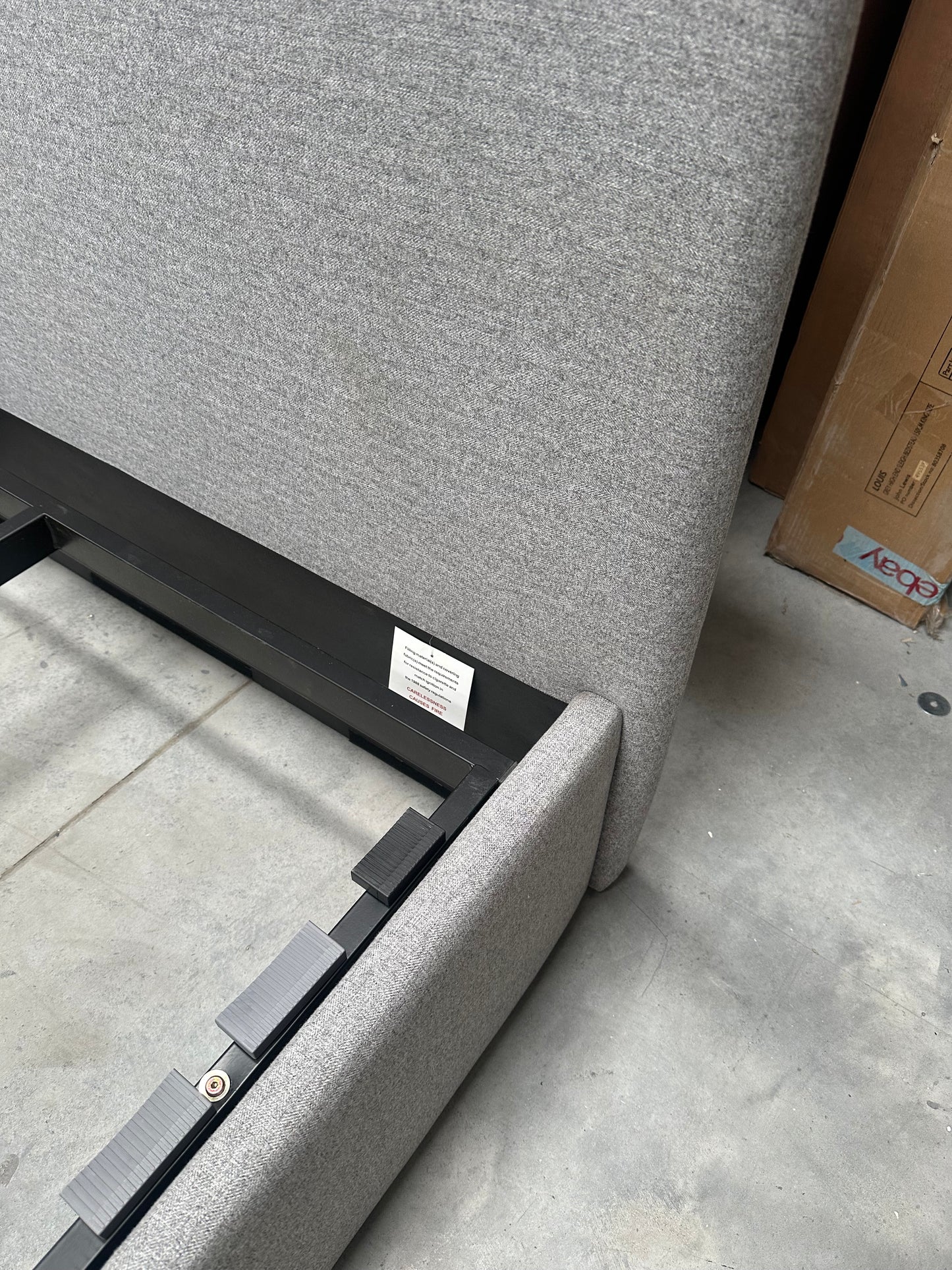 Bonn Ottoman Storage Upholstered Bed Frame, Small Double, Saga Grey