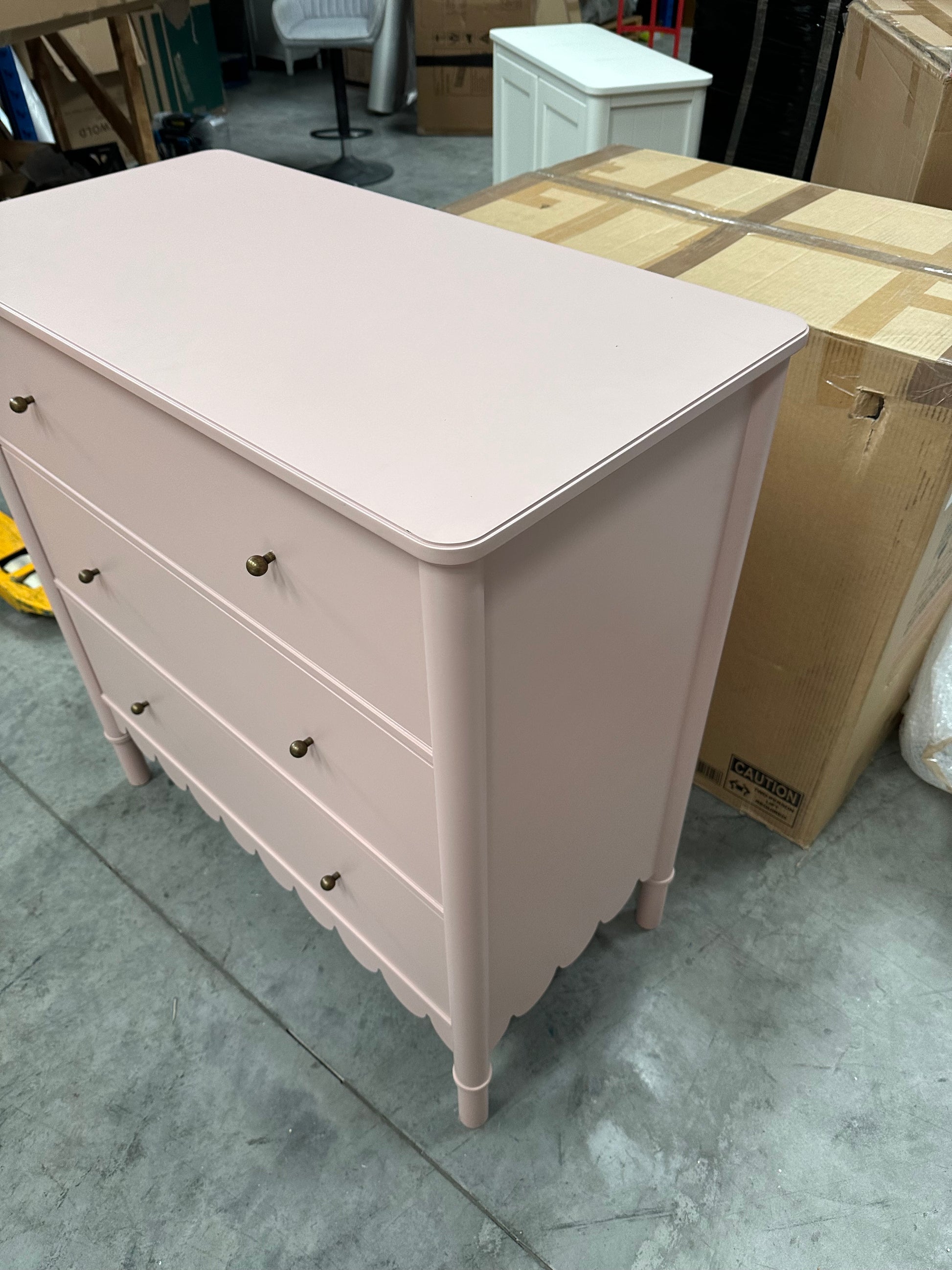 John Lewis Chest of Drawer Hem 3 Drawer Chest Blush