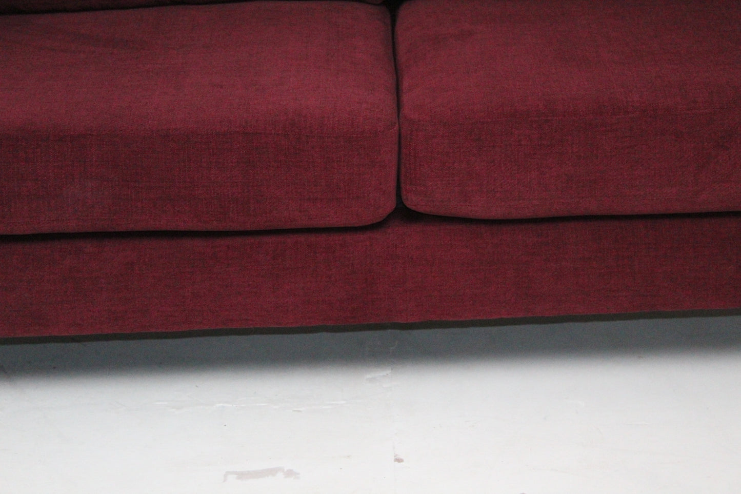 JOHN LEWIS BOOTH MEDIUM 2 SEATER SOFA IN A DEEP RED