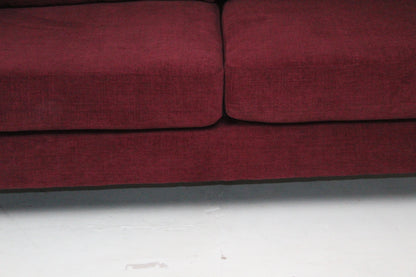 JOHN LEWIS BOOTH MEDIUM 2 SEATER SOFA IN A DEEP RED