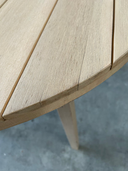 ohn Lewis Burford Round Garden Dining Table, 100cm