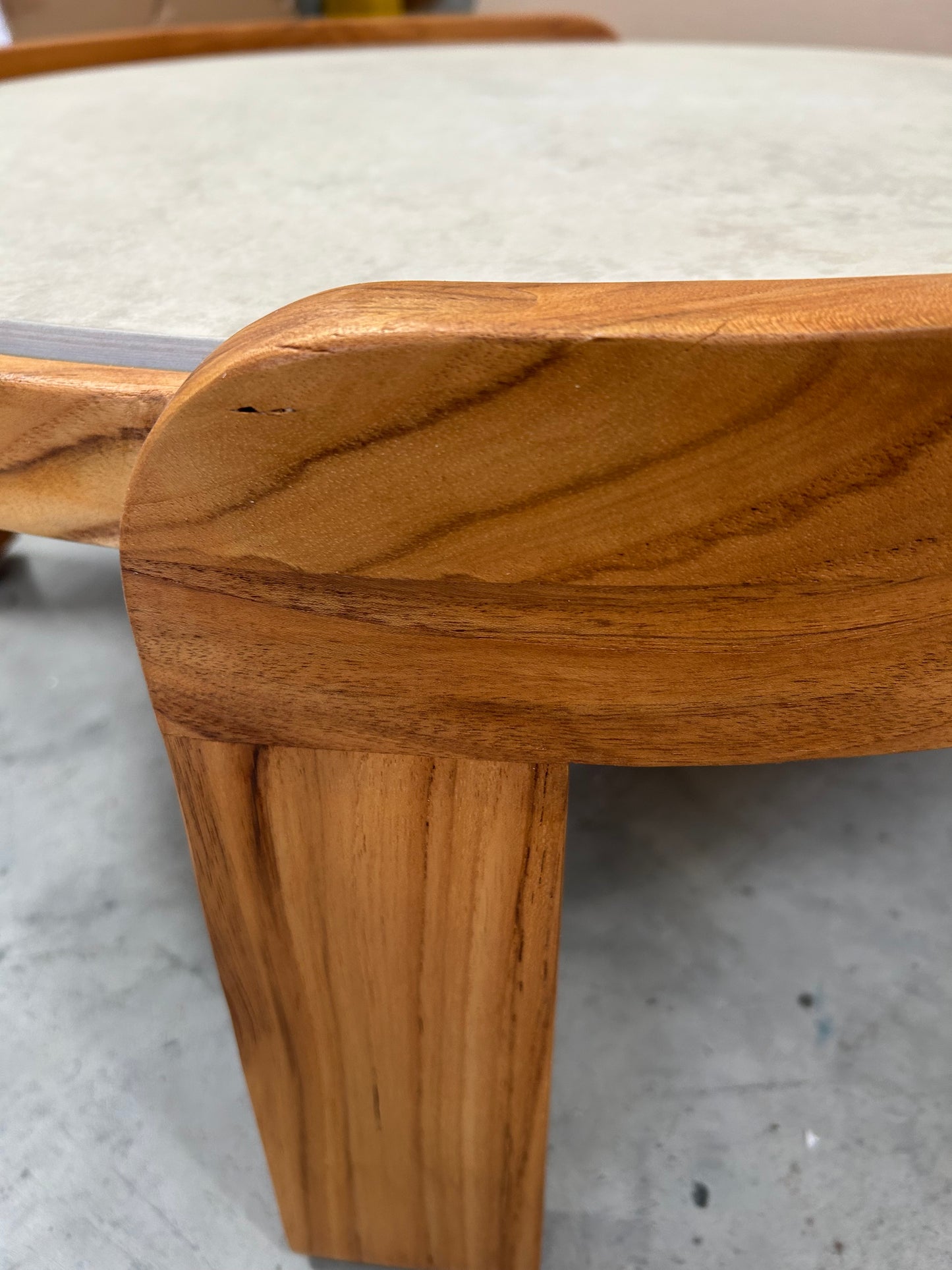 John Lewis Terra Teak Wood Round Garden Coffee Table, 90cm