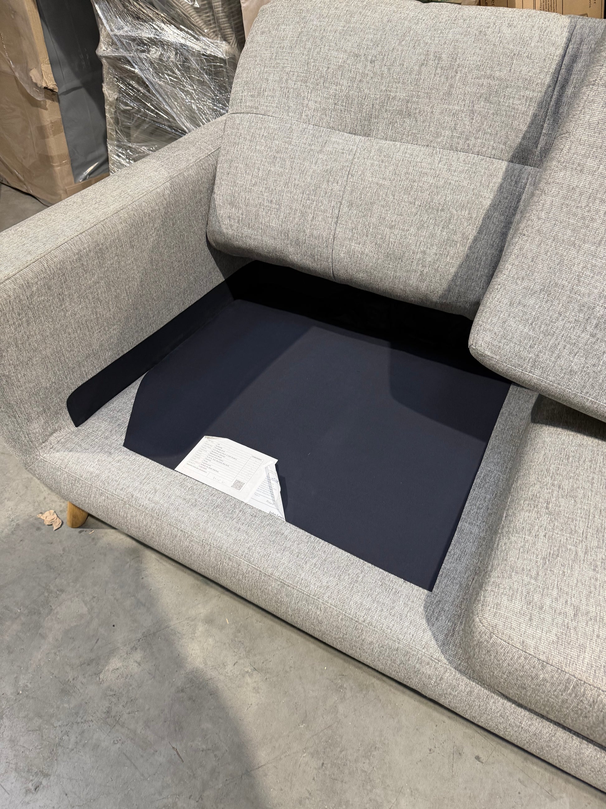 John Lewis Corner Sofa Barbican 5+ Seater Connie Grey