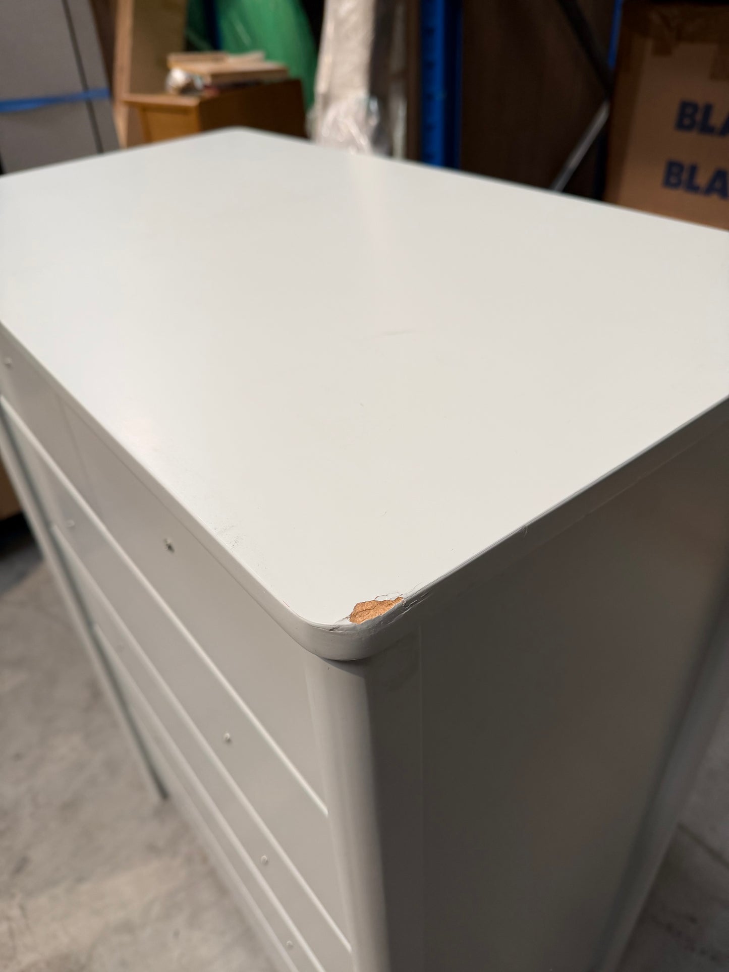 John Lewis Spindle 6 Drawer Chest Grey Bedroom