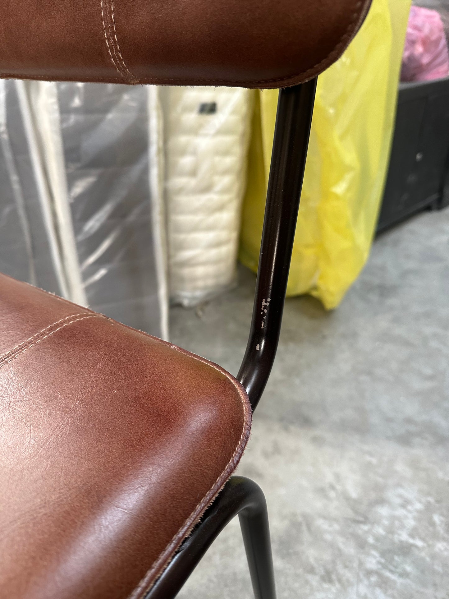 nkuku Ukari Counter Chair Chocolate Brown