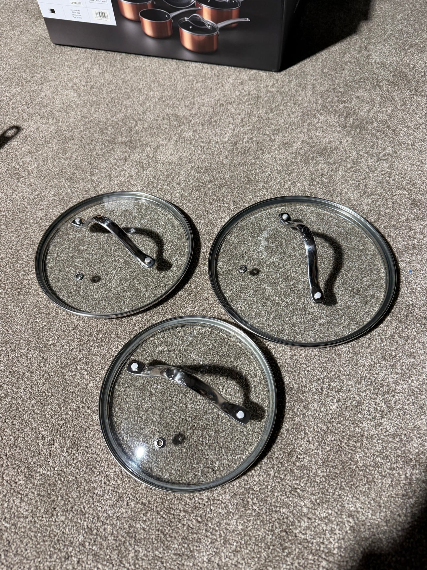 John Lewis Aluminium Non-Stick Pan Set, 5 Piece, Copper LIST
