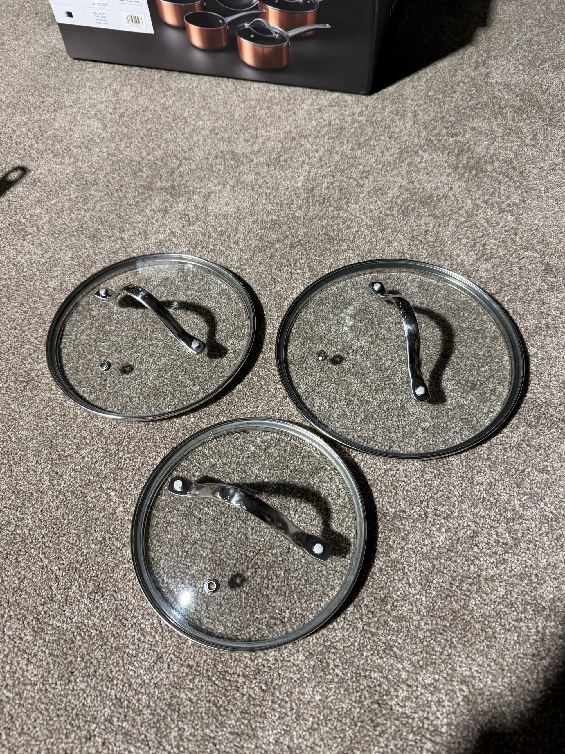John Lewis Aluminium Non-Stick Pan Set, 5 Piece, Copper LIST