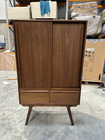 John Lewis Cara 2 Door,2 Drawer Highboard, American Black Walnut