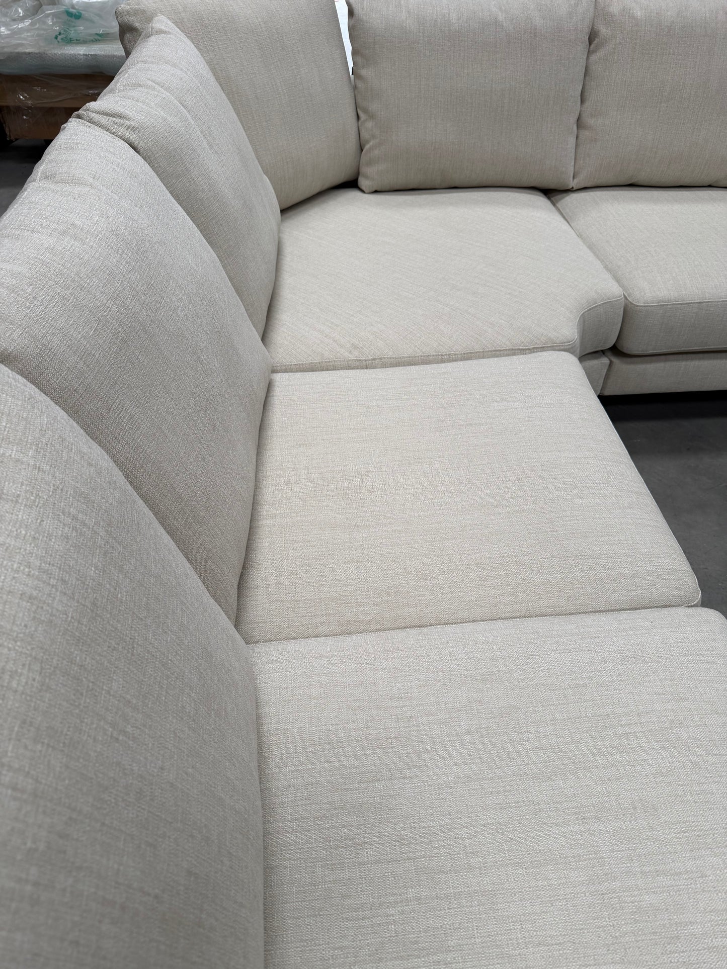 John Lewis Harbour Corner Sofa, Light Leg, Aquaclean Matilda Natural