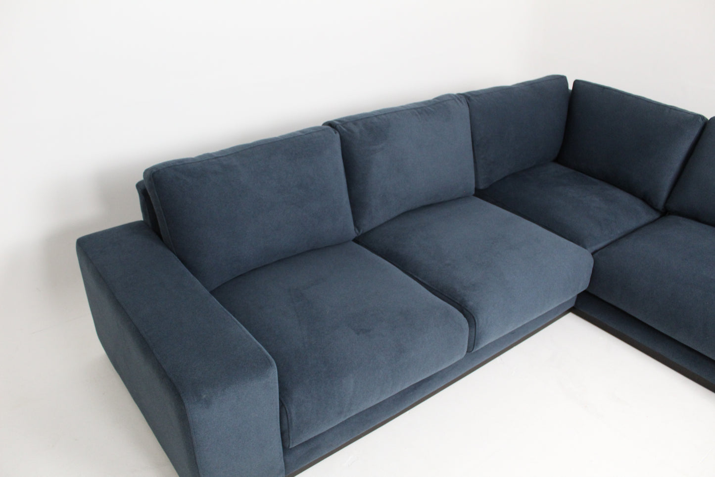 Swoon Denver Grand 4 Seater RHF Corner End Sofa, Indigo Wool