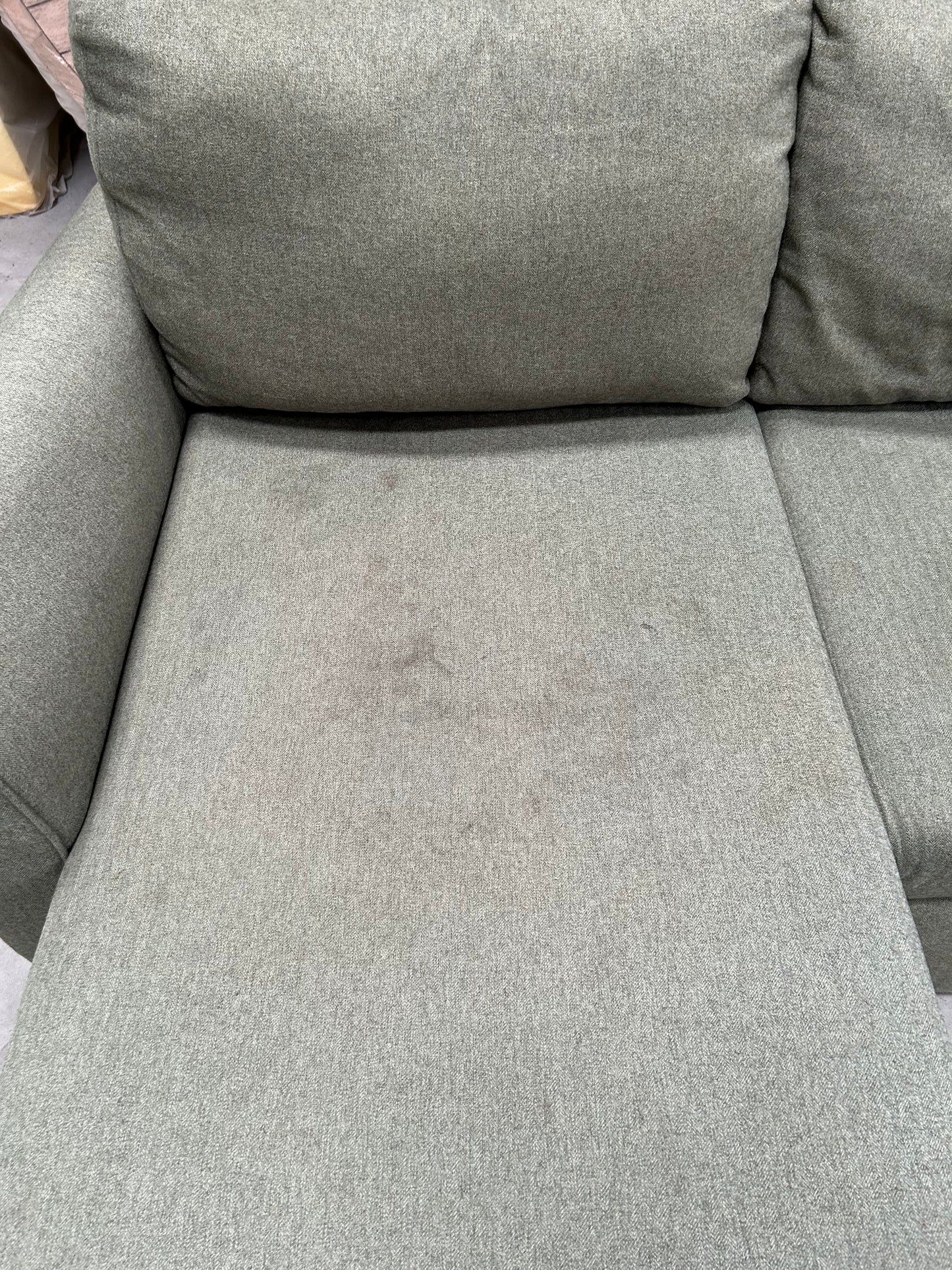 John Lewis Sansa Splayed Arm Sofa Bed with Storage Brushed Tweed Green