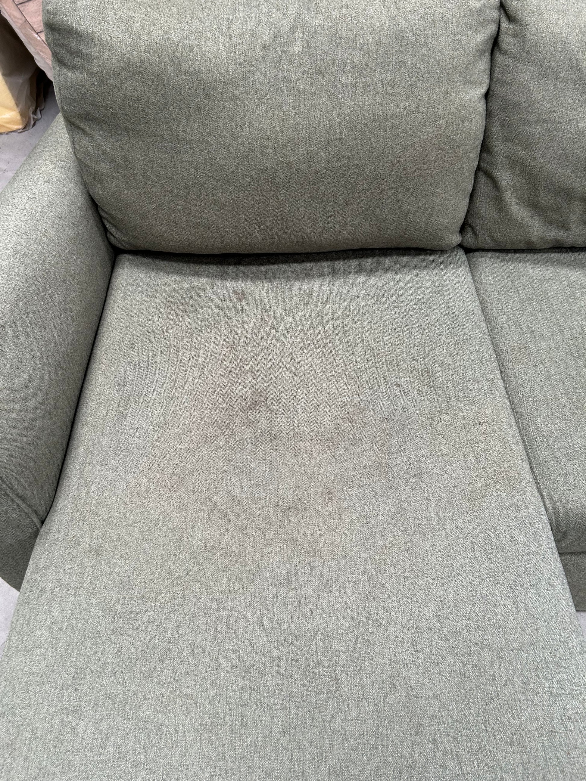 John Lewis Sansa Splayed Arm Sofa Bed with Storage Brushed Tweed Green