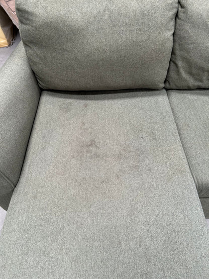 John Lewis Sansa Splayed Arm Sofa Bed with Storage Brushed Tweed Green