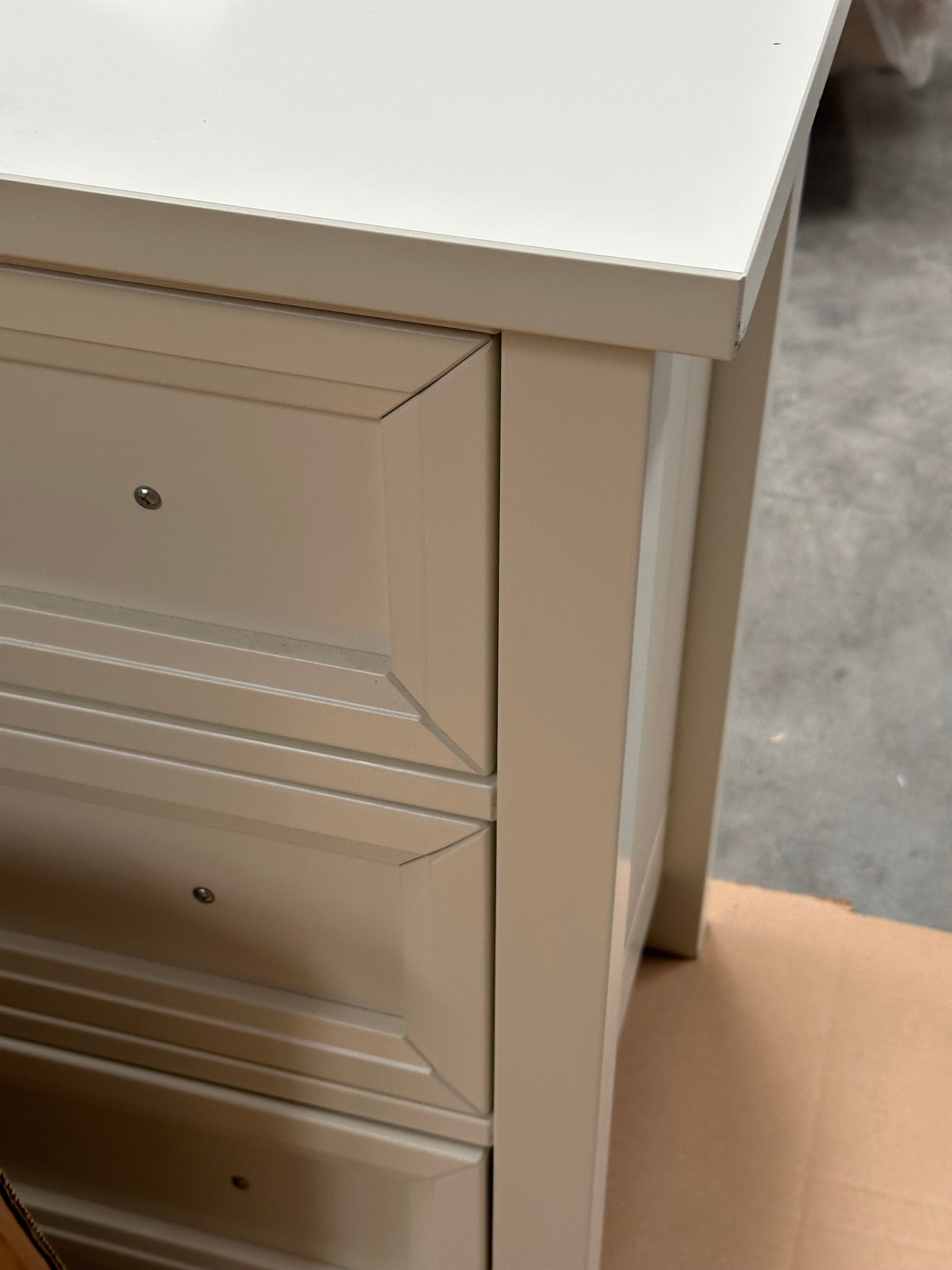 Julian Bowen Maine 6 Drawer Wide Chest, White