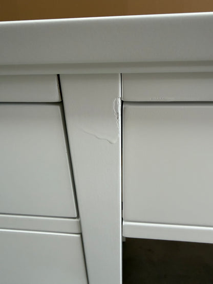 John Lewis Wilton Dressing Table White Storage