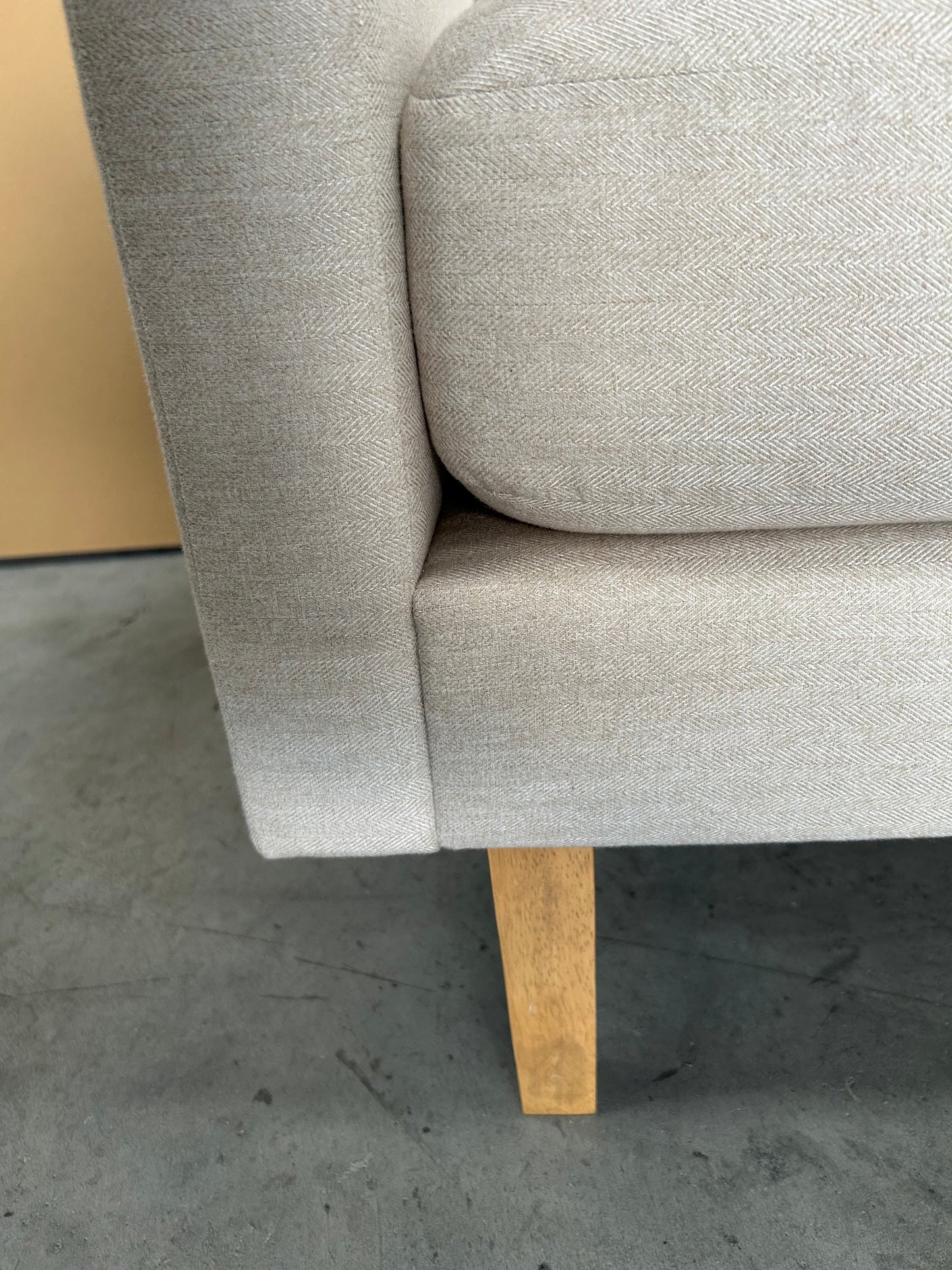 John Lewis Eavis Armchair Tweed Beige