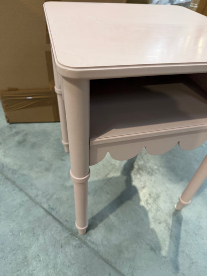 John Lewis Hem Bedside Table Blush Pink