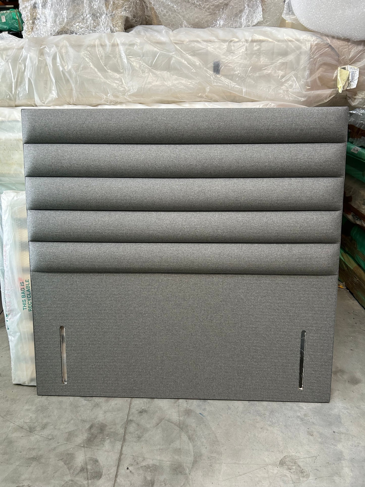 TEMPUR® Thornby Full Depth Headboard Tweed Grey King Size